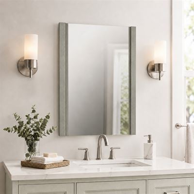 24 in. Wood Frame Mirror
