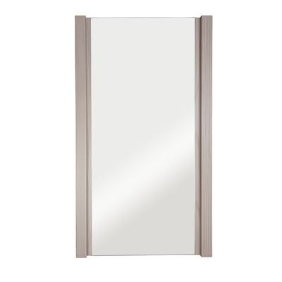 17.7-Inch Rectangular Framed Frame Mirror In Light Gray Finish
