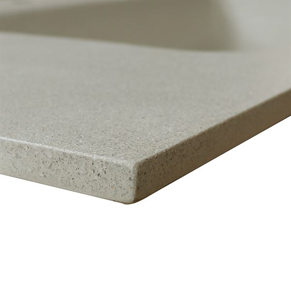 37 in. Single Concrete Top with Rectangle Sink- Dark Gray Finish *53688