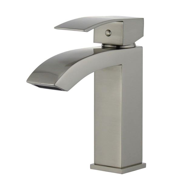 DISCONTINUED : Cordoba Single Handle Bathroom Vanity Faucet without Overflow in Brushed Nickel