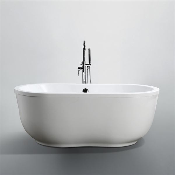 Brescia 65 in. Freestanding Bathtub in Glossy White