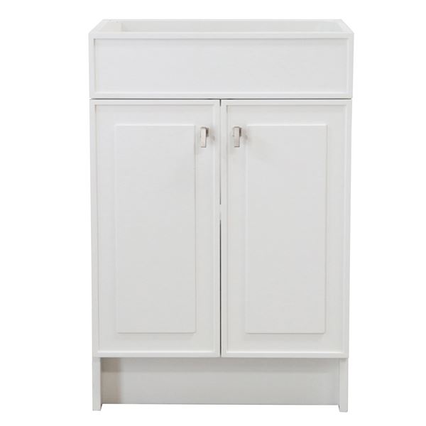 23 in. Single Sink Foldable Vanity Cabinet, White Finish 