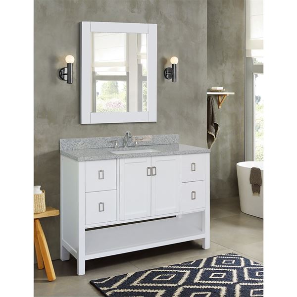 Bellaterra Home Com Bathroom Vanities, Single Vanity With Granite Top
