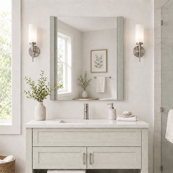 30 in. Wood Frame Mirror