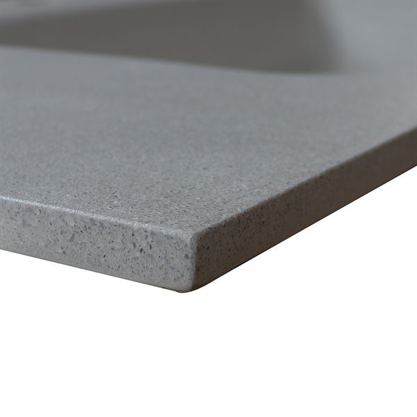 49 in. Single Dark Gray Concrete Top with Rectangle Sink