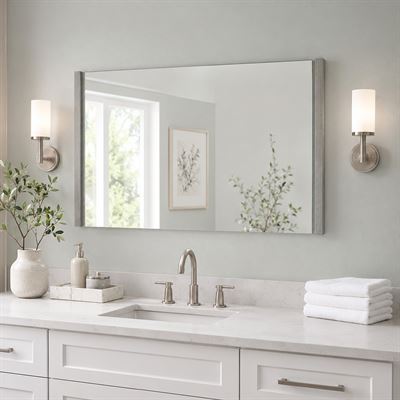 48 in. Wood Frame Mirror