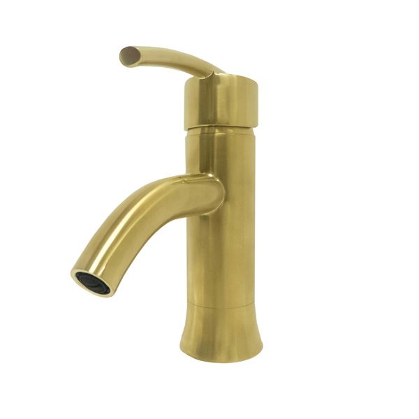 DISCONTINUED : Refina Single Handle Bathroom Vanity Faucet with Overflow in Gold