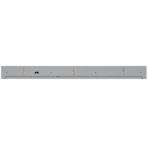 35" Light Gray Wireless Charging Shelf and Frameless Mirror Set