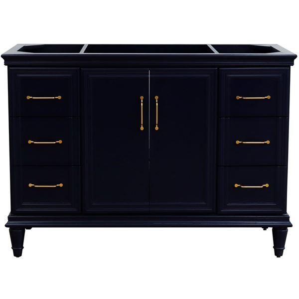 48" Single vanity in Blue finish- cabinet only