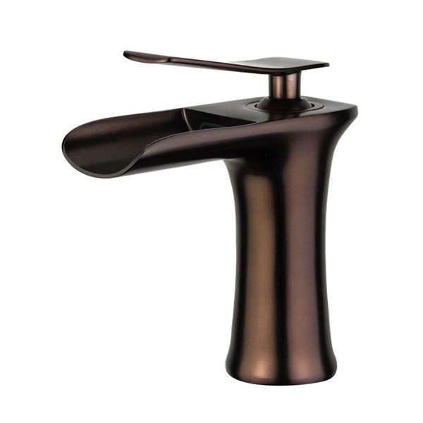 DISCONTINUED : Logrono Single Handle Bathroom Vanity Faucet in Oil Rubbed Bronze with Overflow