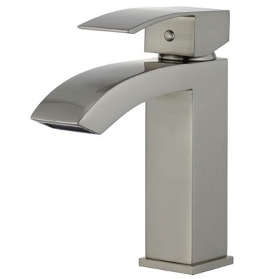 DISCONTINUED : Cordoba Single Handle Bathroom Vanity Faucet without Overflow in Brushed Nickel