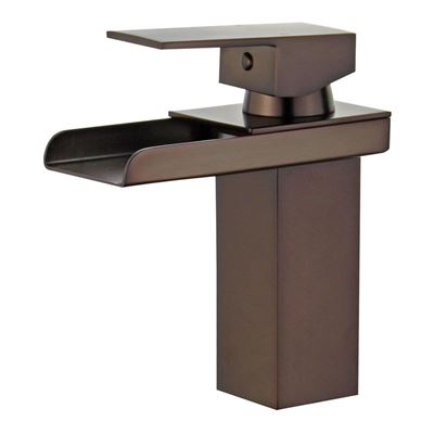 DISCONTINUED : Pampalona Single Handle Bathroom Vanity Faucet in Oil Rubbed Bronze with Overflow