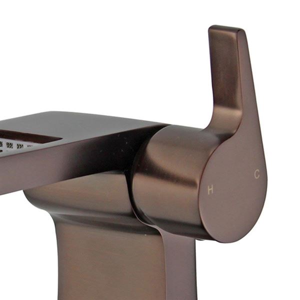 DISCONTINUED : Salamanca Single Handle Bathroom Vanity Faucet in Oil Rubbed Bronze without Overflow