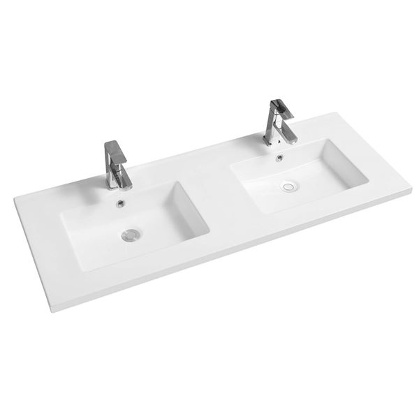48 in. Single Sink Ceramic Top-1 hole