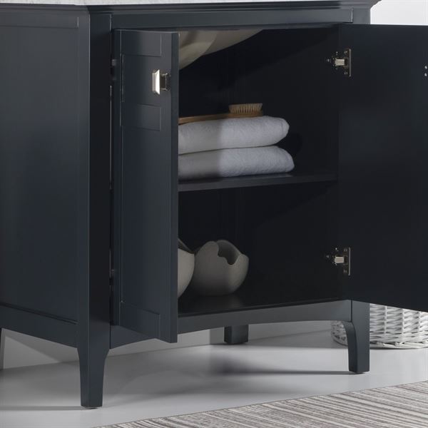 30" Single vanity-dark gray-cabinet only