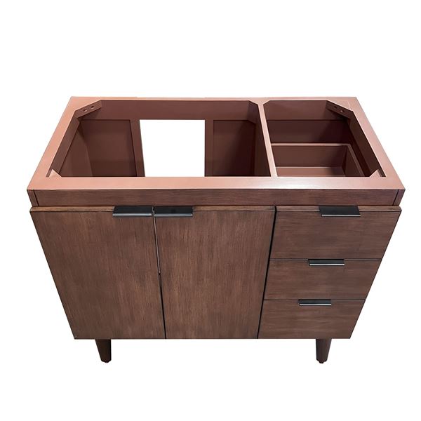 38.5 in. Single Sink Vanity in Walnut - Cabinet Only