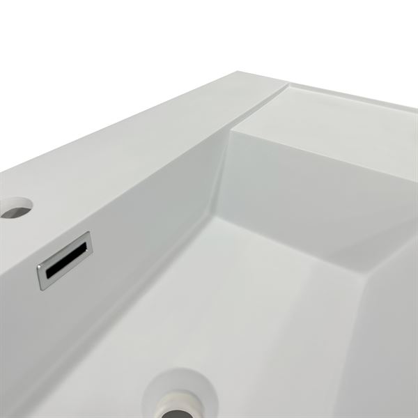 39 in. Composite Granite Sink Top in Light Gray