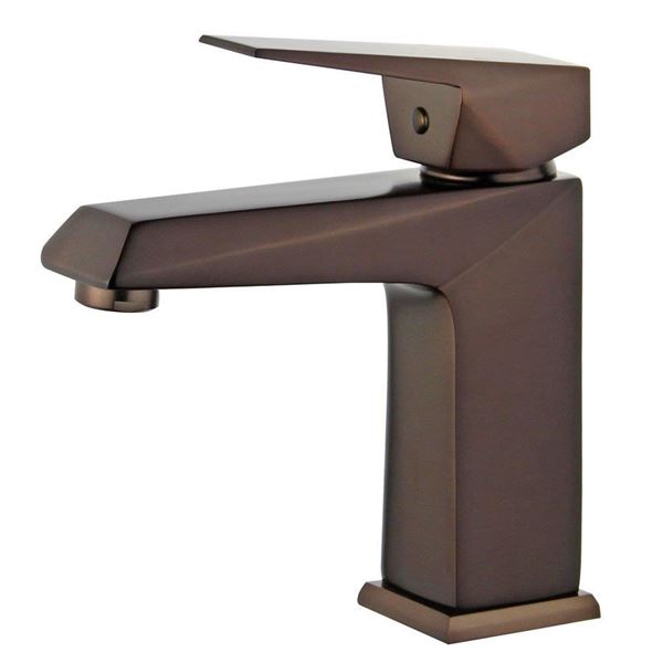 DISCONTINUED : Valencia Single Handle Bathroom Vanity Faucet with Overflow in Oil Rubbed Bronze