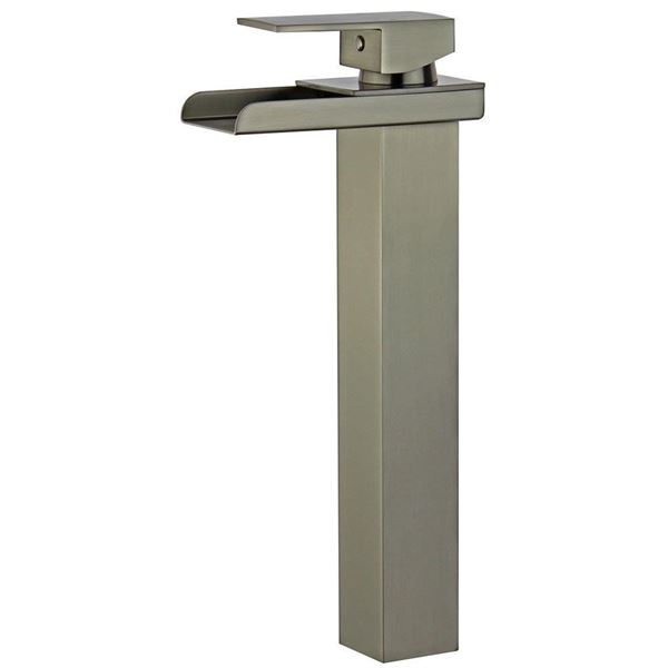 DISCONTINUED : Oviedo Single Handle Bathroom Vanity Faucet without Overflow in Brushed Nickel
