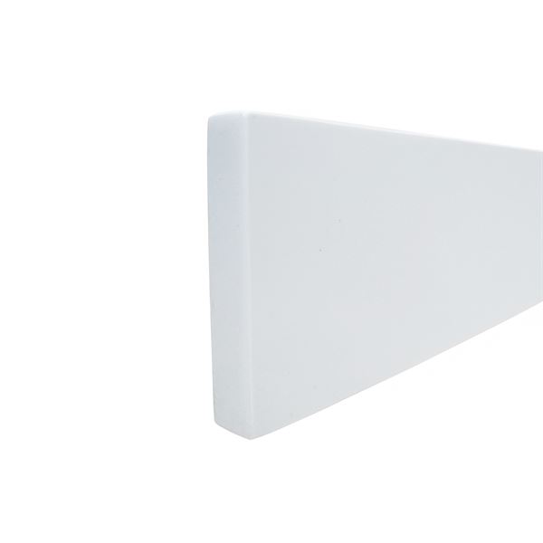 21" White Quartz Sidesplash 