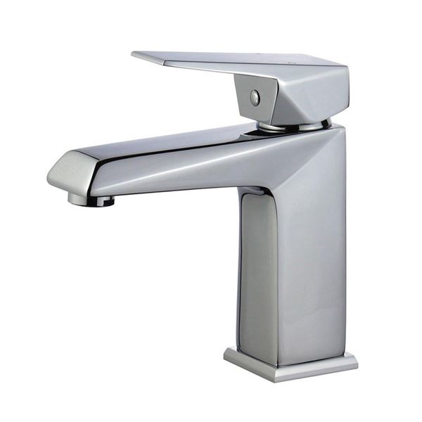DISCONTINUED : Valencia Single Handle Bathroom Vanity Faucet without Overflow in Polished Chrome