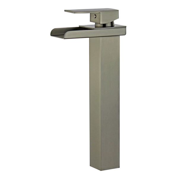 DISCONTINUED : Oviedo Single Handle Bathroom Vanity Faucet without Overflow in Brushed Nickel