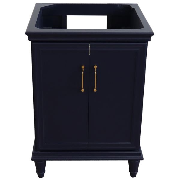 24" Single vanity in Blue finish- cabinet only