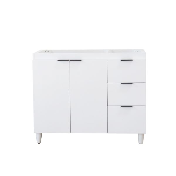 38.5 in. Single Sink Vanity in White - Cabinet Only
