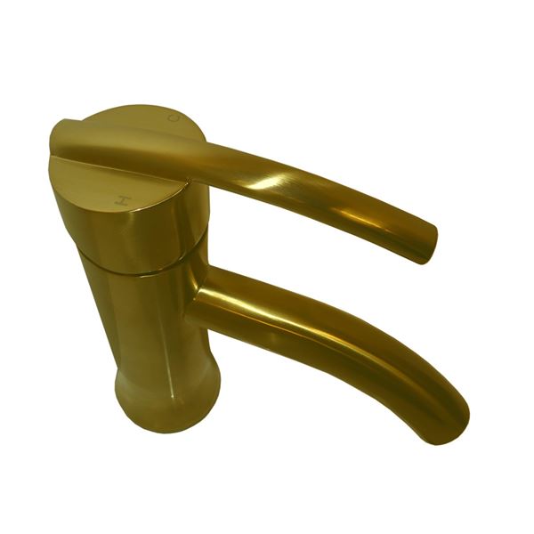 DISCONTINUED : Refina Single Handle Bathroom Vanity Faucet without Overflow in Gold