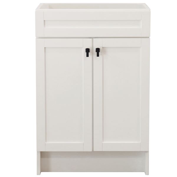 23 in. Single Sink Foldable Vanity Cabinet, White Finish 