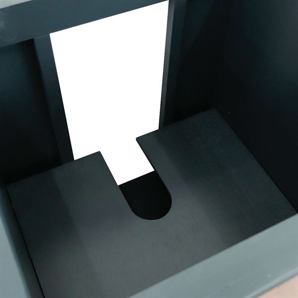 60 in. Double Vanity in Dark Gray Finish- Cabinet Only- Black Handles