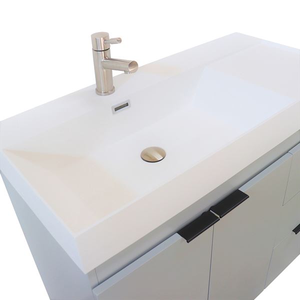 39 in. Composite Granite Sink Top in White