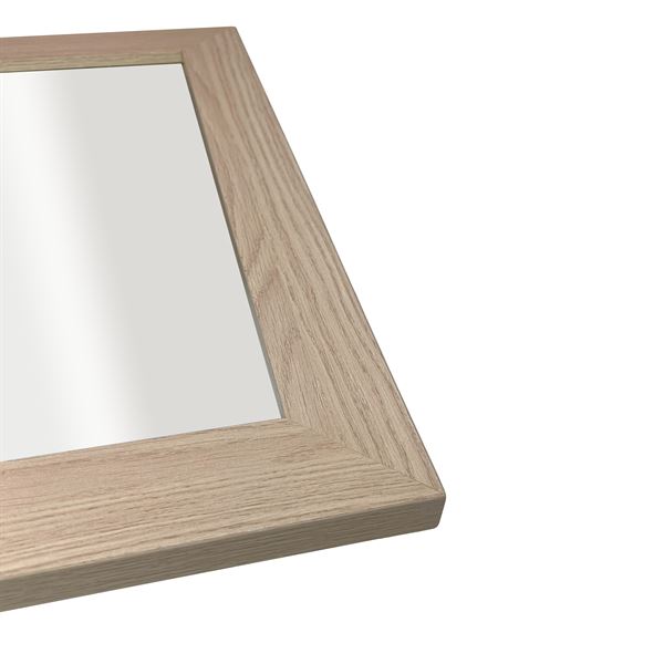 24 in. Rectangle Framed Mirror in Neutral Finish