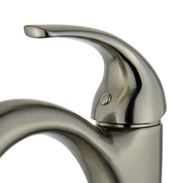 DISCONTINUED : Seville Single Handle Bathroom Vanity Faucet without Overflow in Brushed Nickel