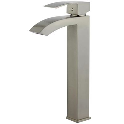 DISCONTINUED : Palma Single Handle Bathroom Vanity Faucet without Overflow in Brushed Nickel
