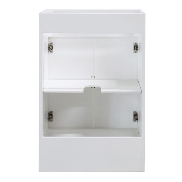 23 in. Single Sink Foldable Vanity Cabinet, White Finish 