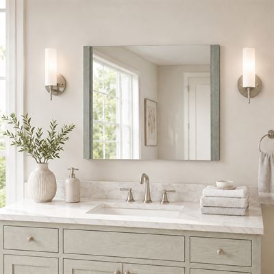 36 in. Wood Frame Mirror