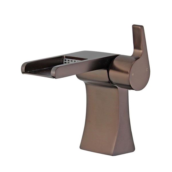 DISCONTINUED : Salamanca Single Handle Bathroom Vanity Faucet in Oil Rubbed Bronze without Overflow