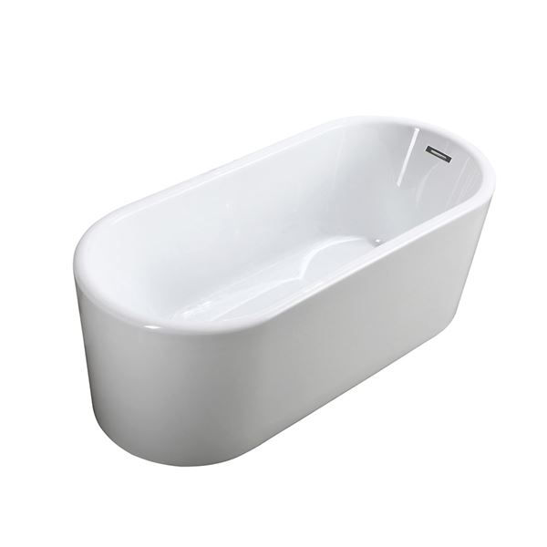 Padua 63 in. Freestanding Bathtub in Glossy White