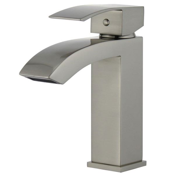 DISCONTINUED : Cordoba Single Handle Bathroom Vanity Faucet without Overflow in Brushed Nickel