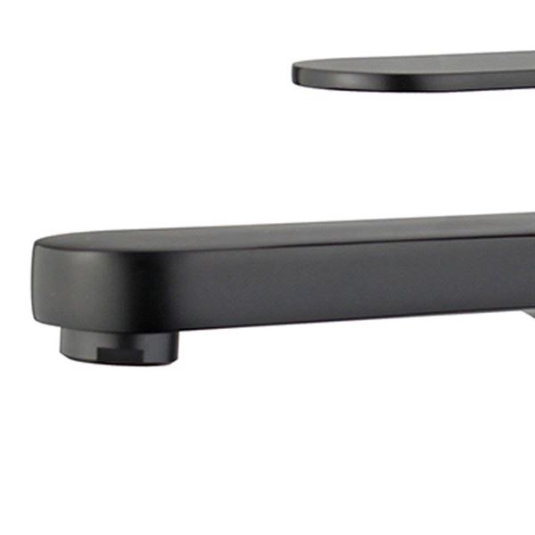 DISCONTINUED : Donostia Single Handle Bathroom Vanity Faucet without Overflow in New Black