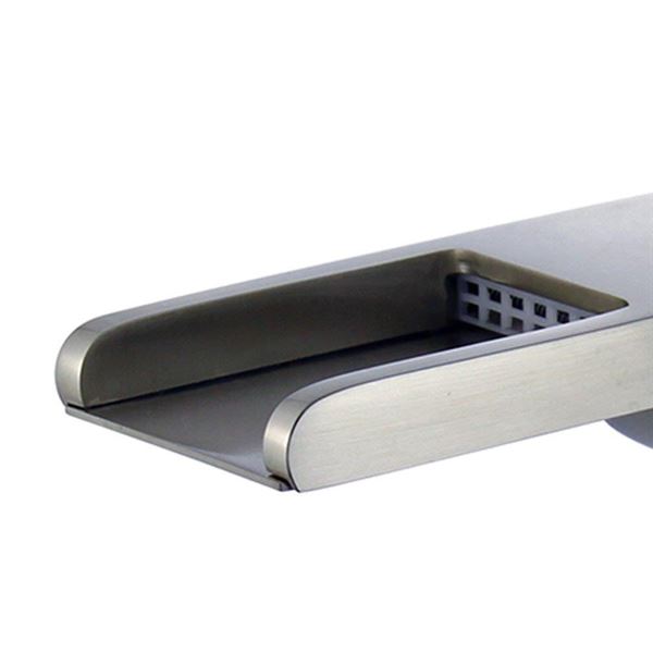 DISCONTINUED : Salamanca Single Handle Bathroom Vanity Faucet in Brushed Nickel without Overflow