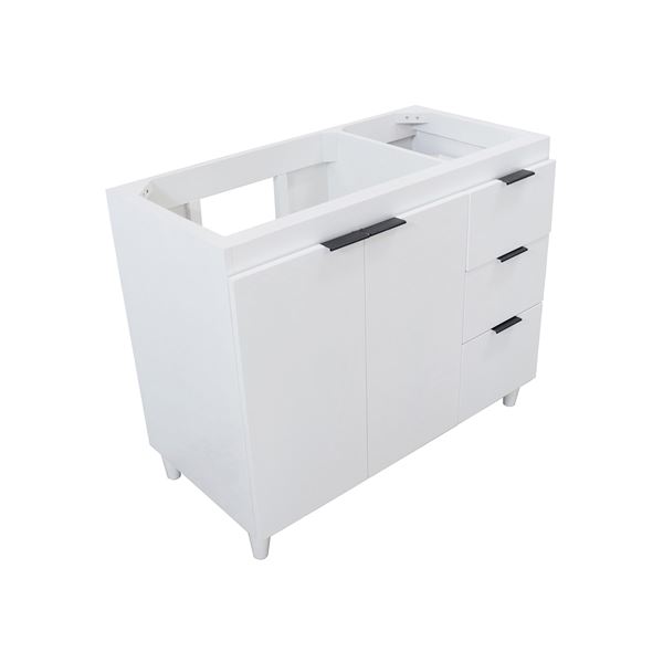 38.5 in. Single Sink Vanity in White - Cabinet Only