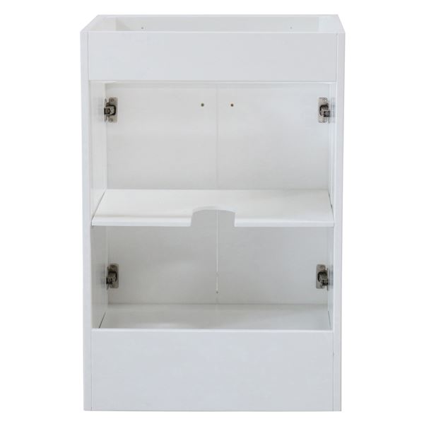 23 in. Single Sink Foldable Vanity Cabinet, White Finish 