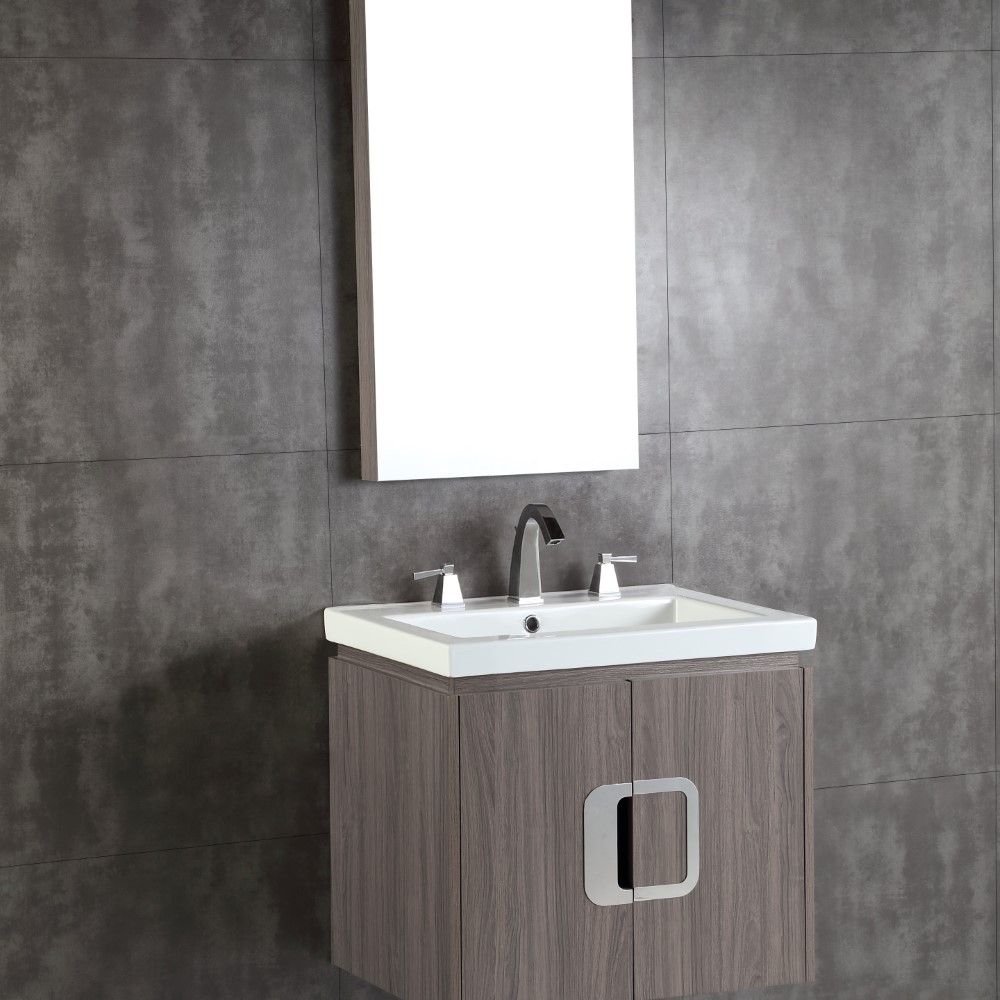 24 In Single Sink Vanity Wall Mounted, Wall Mounted Bathroom Vanity 24
