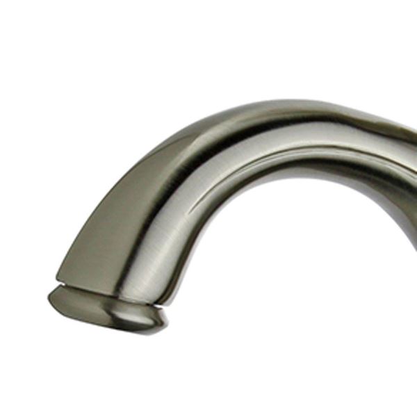 DISCONTINUED : Madrid Single Hole Single Handle Bathroom Faucet with Overflow in Brushed Nickel