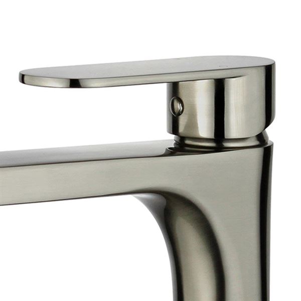 DISCONTINUED : Donostia Single Handle Bathroom Vanity Faucet without Overflow in Brushed Nickel