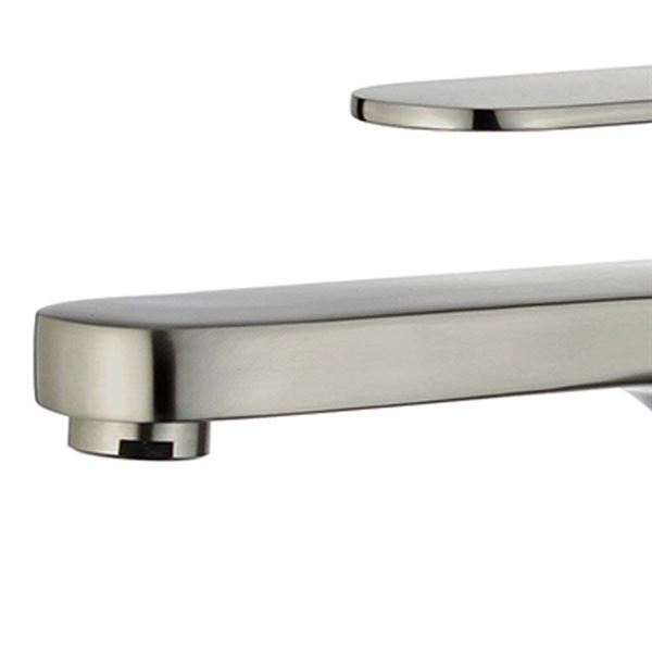 DISCONTINUED : Donostia Single Handle Bathroom Vanity Faucet without Overflow in Brushed Nickel