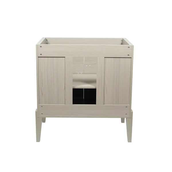 31.5" Single Sink Vanity In Light Gray with Gray Composite Granite Top