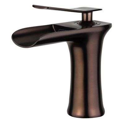 DISCONTINUED : Logrono Single Handle Bathroom Vanity Faucet in Oil Rubbed Bronze with Overflow